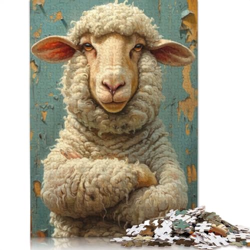 Sheepish Grin Puzzles 1000 Teile Schwer Puzzle Spielzeug Lernspiel Impossible Herausforderungsspielzeug Für Erwachsene Kinder 1000pcs (40x28cm) von LMYmoney