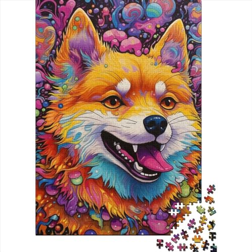 Shiba Inu Puzzles 1000 Teile Schwer Puzzle Spielzeug Lernspiel Impossible Herausforderung Spielzeug Für Erwachsene Und Kinder Ab 12 Jahren 1000pcs (38x26cm) von LMYmoney