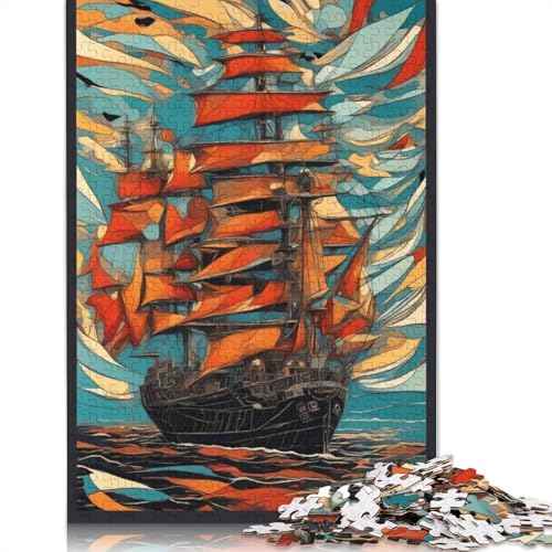 Ship Battle Puzzle 1000-teilige Schwer Puzzle Spielzeug Lernspiel Impossible Herausforderung Spielzeug Für Erwachsene Kinder 1000pcs (38x26cm) von LMYmoney