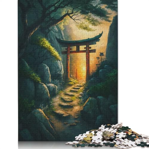 Sinset In Torii Gate 520-teiliges Puzzle, interessanter Stressabbau, Beste Puzzles für Kinder ab 12 Jahren, 520 Teile (52 x 38 cm) von LMYmoney