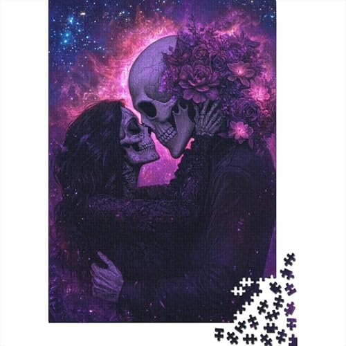 Skeleton_Lovers Puzzle für Erwachsene, Heimdekoration, Denksport-Puzzle für Kinder ab 12 Jahren, 1000 Teile (75 x 50 cm) von LMYmoney