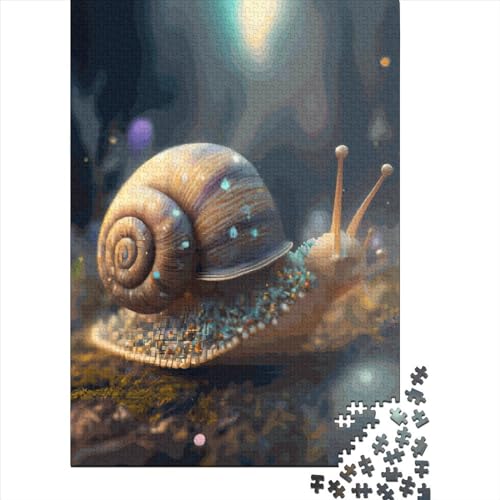 Snail Animal Puzzles 1000 Teile Schwer Puzzle Spielzeug Lernspiel Impossible Herausforderungsspielzeug Für Erwachsene Kinder 1000pcs (38x26cm) von LMYmoney