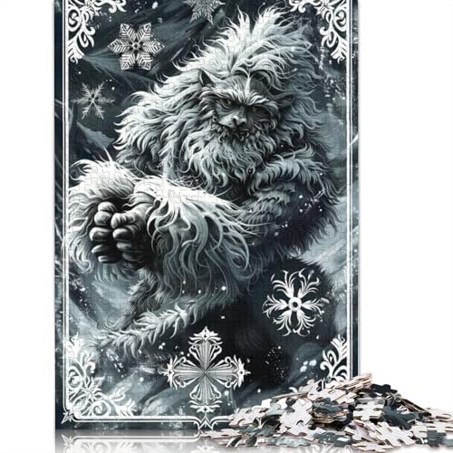 Snow Beast Puzzle 1000-teilige Schwer Puzzle Spielzeug Lernspiel Impossible Herausforderung Spielzeug Für Erwachsene Und Kinder in Bewährter 1000pcs (40x28cm) von LMYmoney