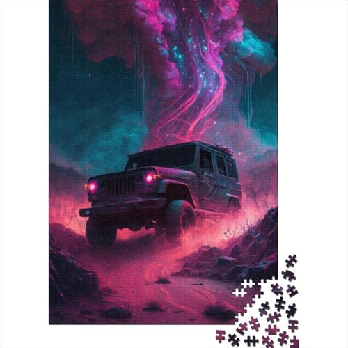 Space Cool Cars Puzzle für Erwachsene und Jugendliche, 1000 Teile, Holzpuzzle für Erwachsene, Puzzles für Jugendliche ab 12 Jahren, (38 x 26 cm) von LMYmoney