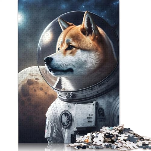 Space Doge Puzzle 1000 Teile Schwer Puzzle Spielzeug Lernspiel Impossible Herausforderungsspielzeug Für Erwachsene Kinder 1000pcs (75x50cm) von LMYmoney