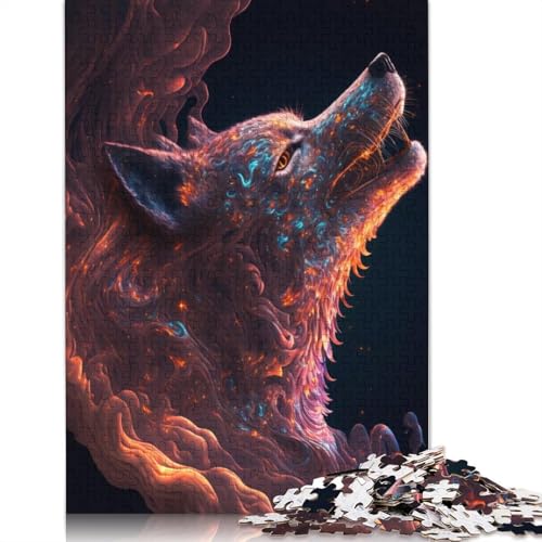 Space Fox Puzzles für Erwachsene, 1000-teiliges Puzzle für Teenager ab 12 Jahren, 1000 Teile (75 x 50 cm) von LMYmoney