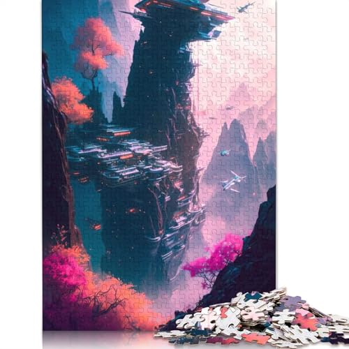 Spring Time Cyberpunk 1500-teiliges Puzzle für Erwachsene, interessante Stressabbau-Puzzlespiele für Erwachsene, für Erwachsene und Teenager, 1500 Teile (85 x 57 cm) von LMYmoney