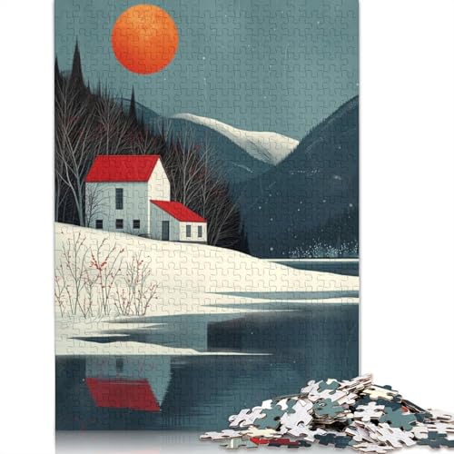 Spring in Scandinavia Puzzle 1000-teilige Schwer Puzzle Spielzeug Pädagogisches Spiel Impossible Herausforderung Spielzeug Für Erwachsene Kinder 1000pcs (40x28cm) von LMYmoney
