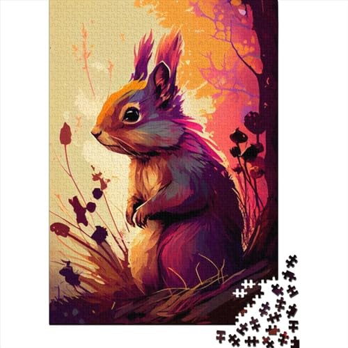 Squirrel Puzzles 1000 Teile Schwer Puzzle Spielzeug Pädagogisches Spiel Impossible Herausforderungsspielzeug Für Erwachsene Und Kinder Ab 12 Jahren 1000pcs (38x26cm) von LMYmoney