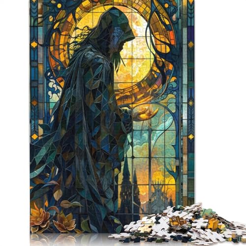 Stained Glass Mage 1000 Puzzles für Erwachsene, Spielzeug, Lernspiel, Herrenpuzzles für Erwachsene, für Erwachsene, Teenager, 1000 Teile (75 x 50 cm) von LMYmoney
