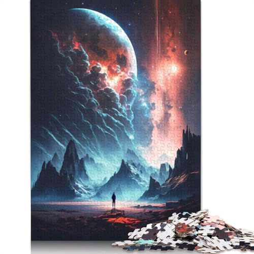 Stargazing Anime-Landschaft, Puzzle-Spielzeug für Erwachsene, Lernspiel, Puzzle-Spiele für Erwachsene für Frauen und Männer, 520 Teile (52 x 38 cm) von LMYmoney