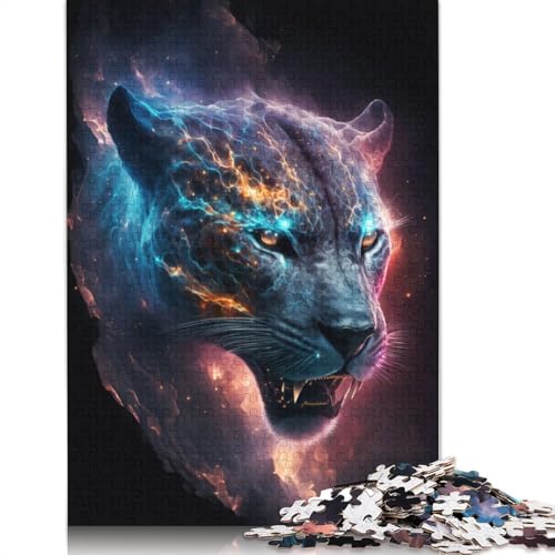 Starry Stealth Panther 520 Puzzles für Erwachsene, Spielzeug, Lernspiel, Herren-Puzzles für Erwachsene, für Erwachsene, Teenager, 520 Teile (52 x 38 cm) von LMYmoney
