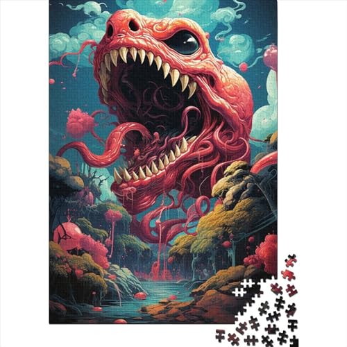 Strange Snake Puzzle 1000 Teile Schwer Puzzle Spielzeug Lernspiel Impossible Herausforderungsspielzeug Für Erwachsene Kinder 1000pcs (75x50cm) von LMYmoney
