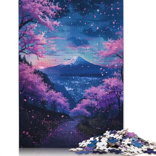 Straßenansicht-Berge-Puzzle für Erwachsene, Entspannungs-Herausforderungsspielzeug, Erwachsenen-Puzzles für Frauen, für Kinder ab 12 Jahren, 1500 Teile (85 x 57 cm) von LMYmoney