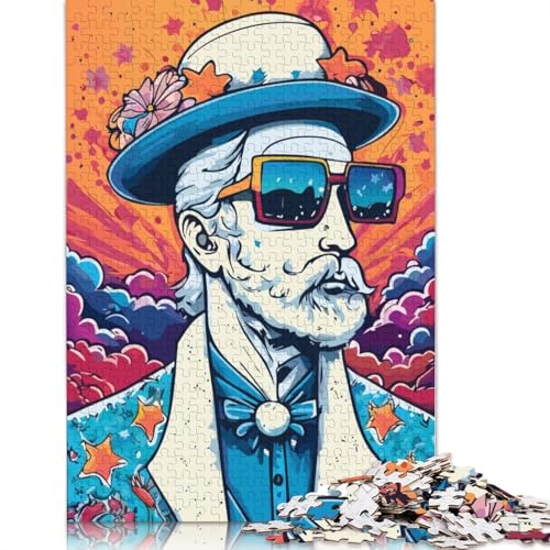 Stylish Man Puzzles 1000 Teile Schwer Puzzle Spielzeug Lernspiel Impossible Herausforderungsspielzeug Für Erwachsene Und Kinder in Bewährter 1000pcs (75x50cm) von LMYmoney