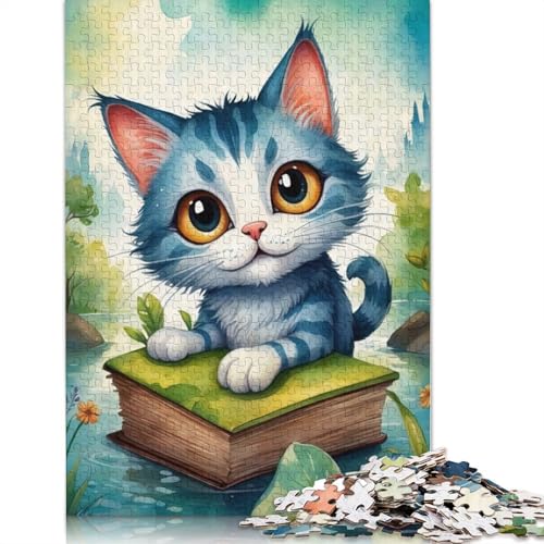 Süßes Katzen-Puzzle für Erwachsene, 1500 Teile, DIY-Spiel, Puzzles für Erwachsene für Frauen für Erwachsene Kinder, 1500 Teile (85 x 57 cm) von LMYmoney
