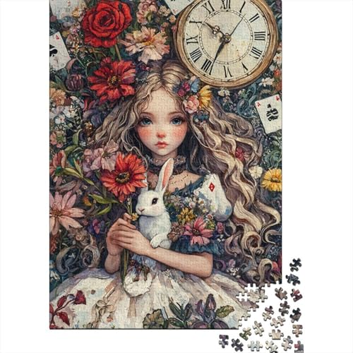 Süßes Osterhäschen-Puzzle, ab 18 Jahren, Lernspiele, Puzzle für Erwachsene und Teenager, 1000 Teile (75 x 50 cm) von LMYmoney