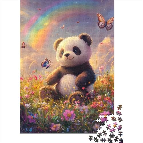 Süßes Panda-Puzzle, 1000 Teile, für Erwachsene, Heimdekoration, Erwachsenen-Puzzles für Frauen, für Erwachsene Kinder, 1000 Teile (75 x 50 cm) von LMYmoney