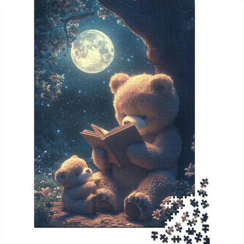 Süßes Teddybär-Puzzle für Erwachsene, Lernspiel, Cooles Puzzle für Erwachsene und Kinder, 1000 Teile (75 x 50 cm) von LMYmoney
