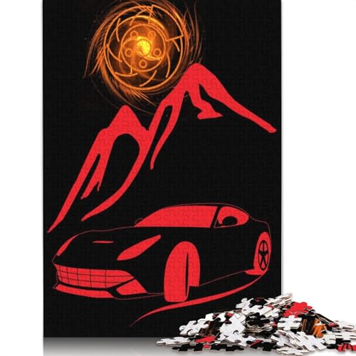 Super Red Car Puzzles 1000 Teile Schwer Puzzle Spielzeug Pädagogisches Spiel Impossible Herausforderung Spielzeug Für Erwachsene Und Kinder Ab 14 Jahren 1000pcs (38x26cm) von LMYmoney