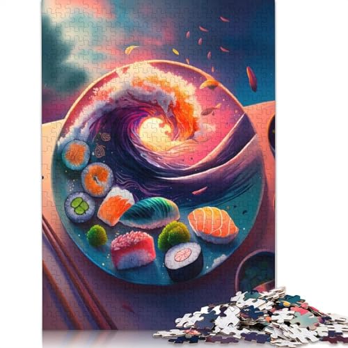 Sushi-Puzzle für Erwachsene, Premium-Puzzle aus 100% recyceltem Brett, Problemlösungspuzzles für Erwachsene und Kinder, 520 Teile (52 x 38 cm) von LMYmoney