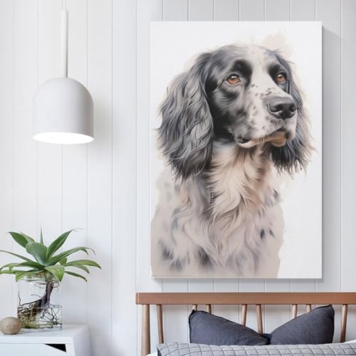 Sussex Spaniel Puzzle, kreative Spiele, Premium-Karton-Puzzle für Frauen und Männer, Geburtstagsgeschenk, 1000 Teile (75 x 50 cm) von LMYmoney