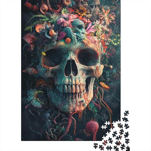 Tag der Toten-Puzzle für Erwachsene, Lernspiele, Familienaktivitäten, Puzzle für Kinder ab 12 Jahren, 1000 Teile (75 x 50 cm) von LMYmoney