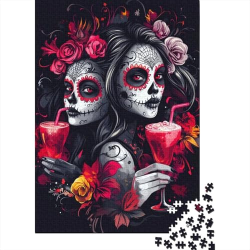 Tag der Toten-Puzzles für Erwachsene, Heimdekoration, Beste Puzzles für Frauen und Männer, 1000 Teile (75 x 50 cm) von LMYmoney