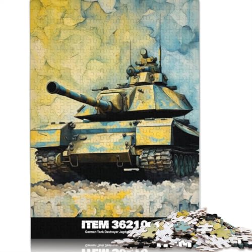 Tank Leopard Puzzle 1000 Teile Schwer Puzzle Spielzeug Lernspiel Impossible Herausforderungsspielzeug Für Erwachsene Kinder 1000pcs (38x26cm) von LMYmoney