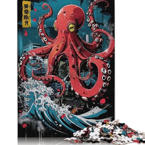 Tentacled Metropolis Puzzles 1000 Teile Schwer Puzzle Spielzeug Lernspiel Impossible Herausforderungsspielzeug Für Erwachsene Und Kinder Ab 14 Jahren 1000pcs (40x28cm) von LMYmoney
