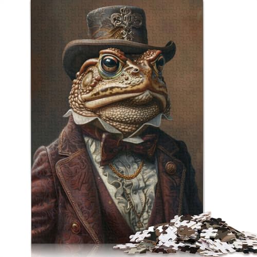 The Aristocrat Toad Puzzle 1000-teilige Schwer Puzzle Spielzeug Pädagogisches Spiel Impossible Herausforderung Spielzeug Für Erwachsene Und Kinder Ab 12 Jahren 1000pcs (40x28cm) von LMYmoney
