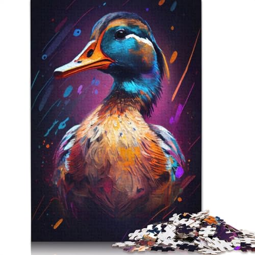 The Chatty Duck Puzzle 1000 Teile Schwer Puzzle Spielzeug Lernspiel Impossible Herausforderungsspielzeug Für Erwachsene Und Kinder Ab 14 Jahren 1000pcs (75x50cm) von LMYmoney