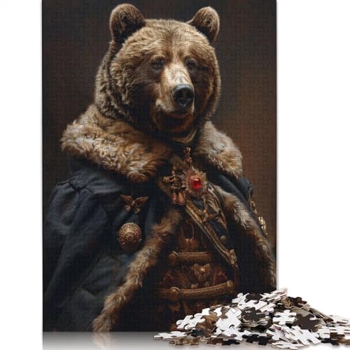 The Grizzly Commander Puzzle 1000 Teile Schwer Puzzle Spielzeug Pädagogisches Spiel Impossible Herausforderung Spielzeug Für Erwachsene Und Kinder Ab 14 Jahren 1000pcs (40x28cm) von LMYmoney