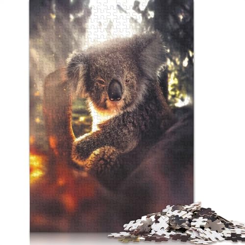 The Koala Puzzle 1000-teilige Schwer Puzzle Spielzeug Lernspiel Impossible Herausforderungsspielzeug Für Erwachsene Und Kinder Ab 12 Jahren 1000pcs (38x26cm) von LMYmoney
