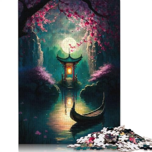 The Lake Mystic Puzzles für Erwachsene, 520 Teile, rechteckiges Papppuzzle, Geschenke für Männer, für Jungen oder Mädchen, 520 Teile (52 x 38 cm) von LMYmoney