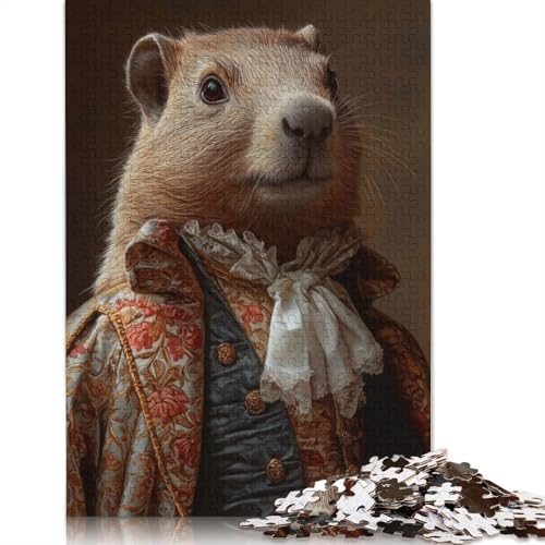 The Royal Groundhog Puzzle 1000-teilige Schwer Puzzle Spielzeug Lernspiel Impossible Herausforderungsspielzeug Für Erwachsene Und Kinder Ab 12 Jahren 1000pcs (40x28cm) von LMYmoney