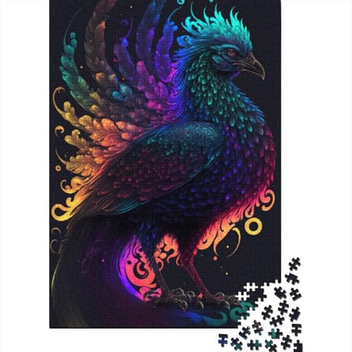 Tier-Phönix-Puzzle, 1000 Teile, für Erwachsene und Jugendliche ab 12 Jahren, 1000 Teile (38 x 26 cm) von LMYmoney