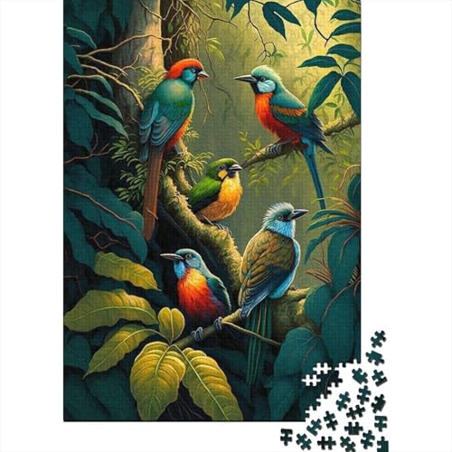 Tierkunst-Vogel-Puzzle, Lernspiele, Familienaktivitäten, Premium-Karton-Puzzle für Frauen und Männer, 1000 Teile (75 x 50 cm) von LMYmoney