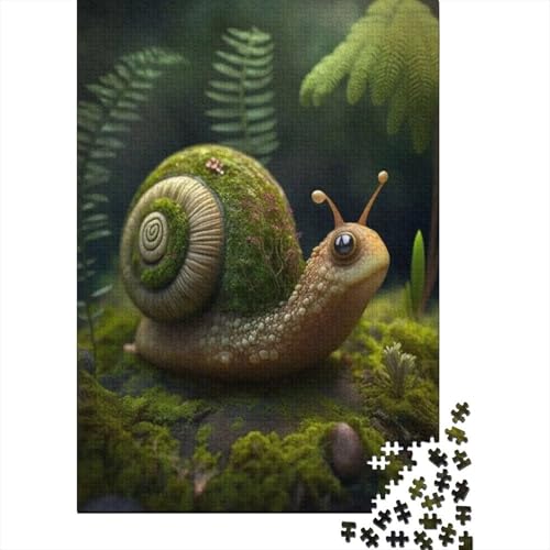 Tierschnecken-Puzzle, Dekompressionsspielzeug, rechteckiges Papierpuzzle für Kinder und Erwachsene ab 12 Jahren, 1000 Teile (75 x 50 cm) von LMYmoney