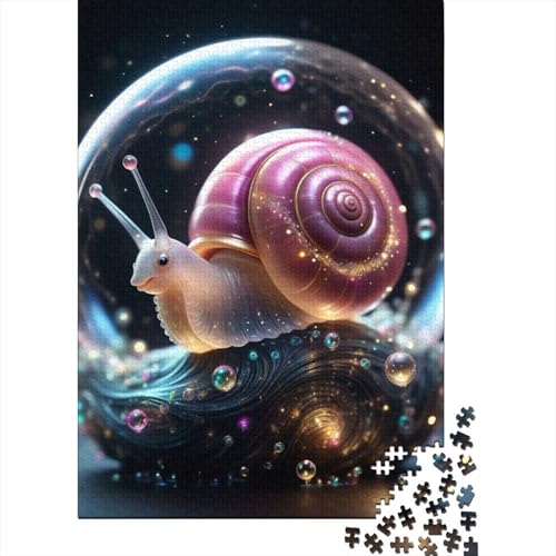 Tierschnecken-Puzzle, Familienspaß, 100% recycelter Karton, Puzzle für Kinder und Erwachsene ab 12 Jahren, 1000 Teile (38 x 26 cm) von LMYmoney
