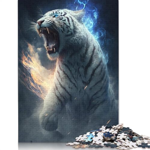 Tiger-Puzzle für Teenager, 1000 Teile, Puzzle, Denksportaufgaben für Erwachsene, 1000 Teile (75 x 50 cm) von LMYmoney