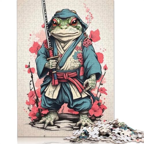 Toad Samurai Puzzle 1000 Teile Schwer Puzzle Spielzeug Pädagogisches Spiel Impossible Herausforderungsspielzeug Für Erwachsene Und Kinder Ab 14 Jahren 1000pcs (38x26cm) von LMYmoney