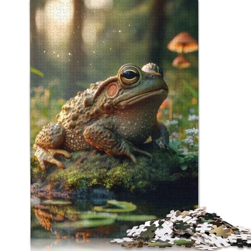 Toad in A Forest Puzzle 1000-teilige Schwer Puzzle Spielzeug Lernspiel Impossible Herausforderungsspielzeug Für Erwachsene Und Kinder Ab 12 Jahren 1000pcs (75x50cm) von LMYmoney