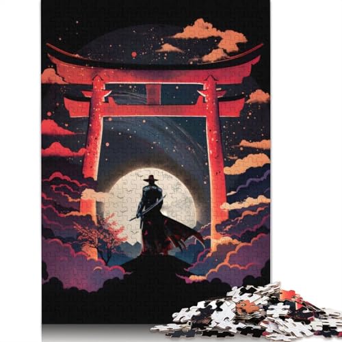 Torii Gate Moonlight Puzzle für Erwachsene, 1500 Teile, 100% recycelte Holzplatte, Denksportaufgaben für Erwachsene, für Jungen oder Mädchen, 1500 Teile (85 x 57 cm) von LMYmoney