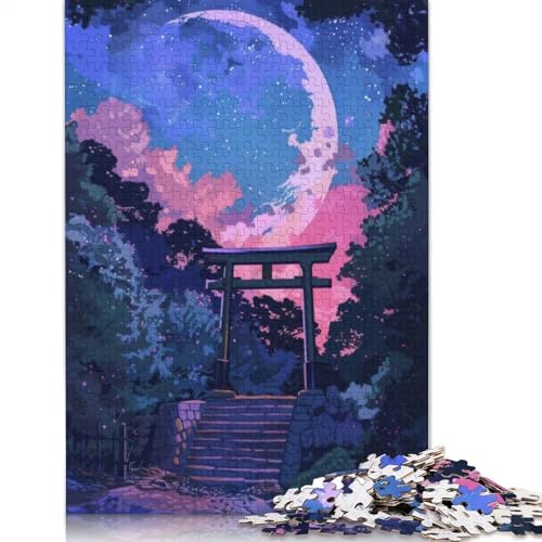 Torii Japan Painting Puzzles 1000 Teile Schwer Puzzle Spielzeug Lernspiel Impossible Herausforderung Spielzeug Für Erwachsene Kinder 1000pcs (75x50cm) von LMYmoney