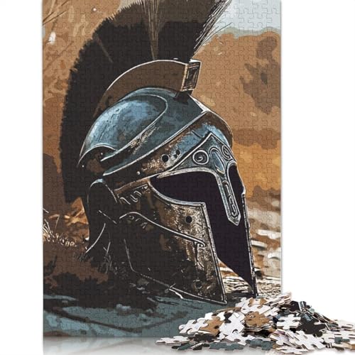 Troop Helmet Puzzle 1000 Teile Schwer Puzzle Spielzeug Lernspiel Impossible Herausforderungsspielzeug Für Erwachsene Kinder 1000pcs (38x26cm) von LMYmoney