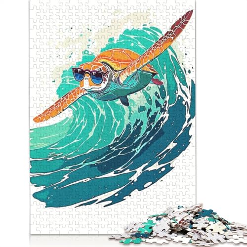 Turtle Style Puzzles 1000 Teile Schwer Puzzle Spielzeug Lernspiel Impossible Herausforderung Spielzeug Für Erwachsene Kinder 1000pcs (38x26cm) von LMYmoney