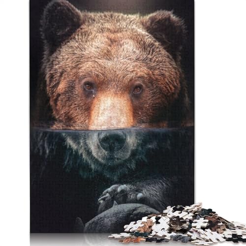 Underwater Bear Puzzle 1000 Teile Schwer Puzzle Spielzeug Lernspiel Impossible Herausforderungsspielzeug Für Erwachsene Und Kinder Ab 12 Jahren 1000pcs (38x26cm) von LMYmoney