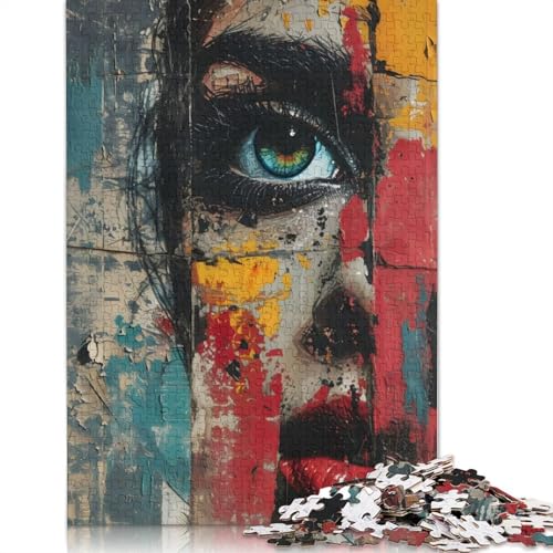 Urban Gaze Mural Puzzles 1000 Teile Schwer Puzzle Spielzeug Pädagogisches Spiel Impossible Herausforderungsspielzeug Für Erwachsene Und Kinder Ab 12 Jahren 1000pcs (75x50cm) von LMYmoney