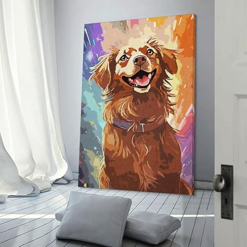 Verspieltes Tennisball-Hunde-Puzzle, 100% Recyclingkarton, 100% Recyclingkarton, Puzzle als Geschenk für Jungen oder Mädchen, 1000 Teile (75 x 50 cm) von LMYmoney
